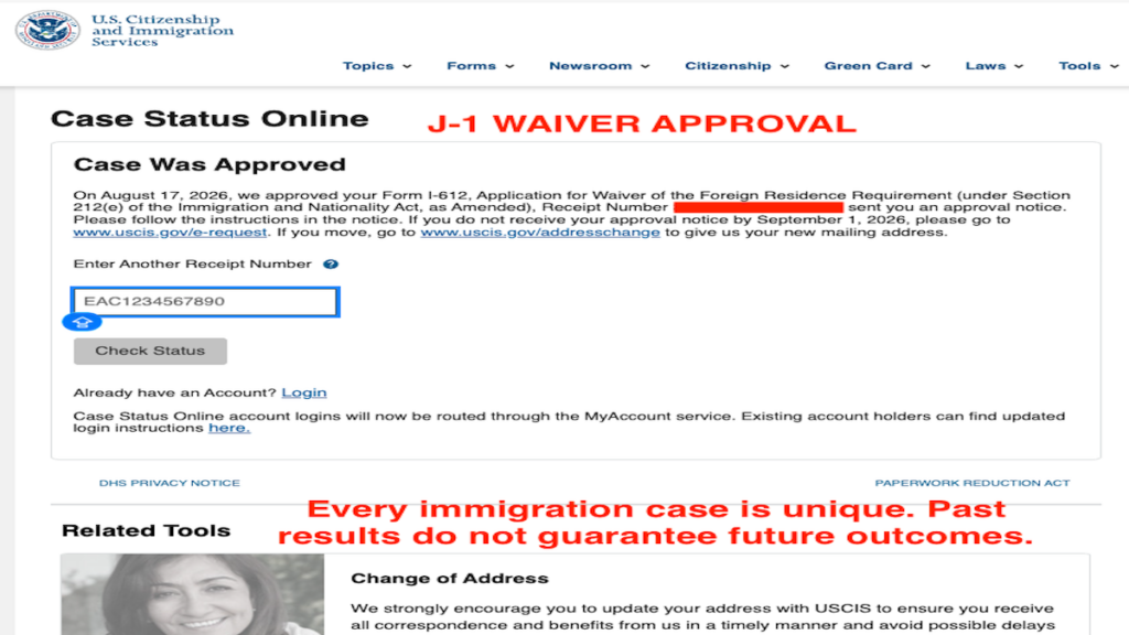 J-1 Waiver Approved!
